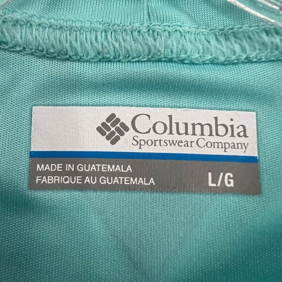 Columbia Men's Active Long Sleeve Tee Turquoise Size Large - Picture 8 of 8